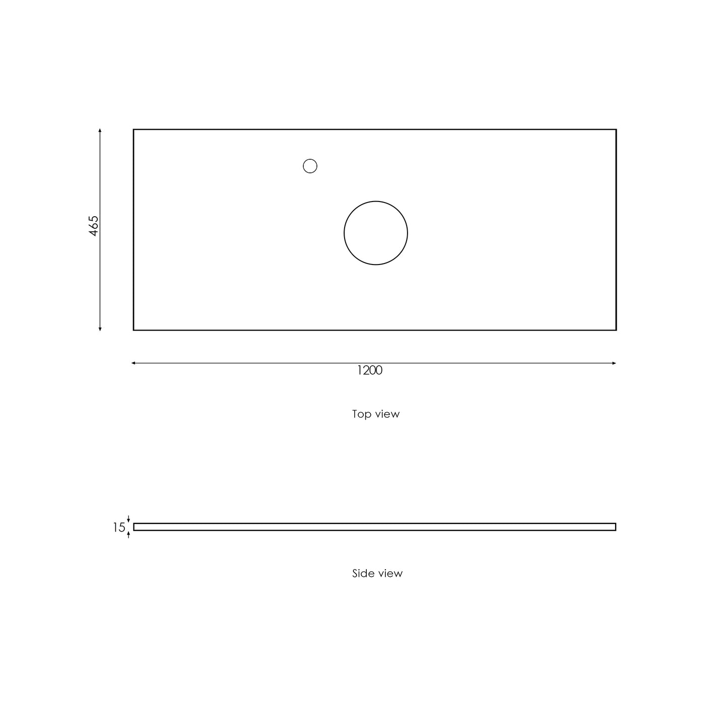 Noosa 1200mm Satin White Wall Hung Vanity with Ceramic Top