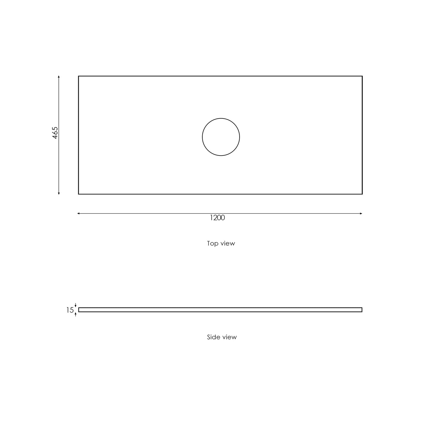 Noosa 1200mm Satin White Wall Hung Vanity with Ceramic Top