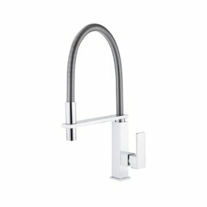 Round Chrome Pull Out Kitchen Mixer