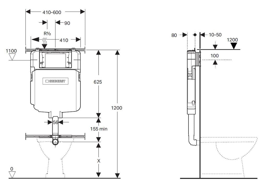 Geberit Sigma8 Concealed Cistern