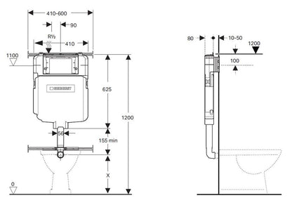 Geberit Sigma8 Concealed Cistern