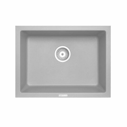 Concrete Grey Carysil Big Bowl Granite Single Bowl Stone Kitchen Sink 610*457mm