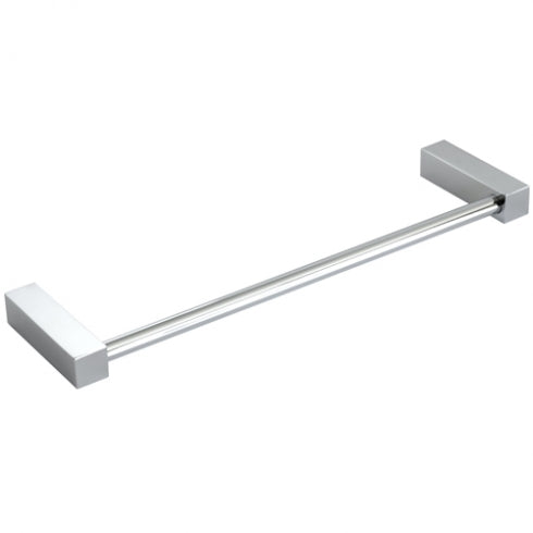 750mm w  Surface Mounted Single Towel Rail - 750mm w x 19mm H x 75mm D - Bright