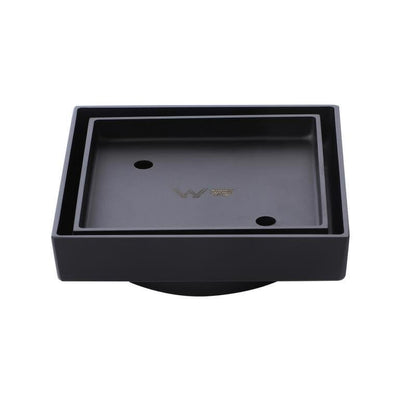 Matt Black Smart Tile Insert Floor Waste Shower Grate Drain
