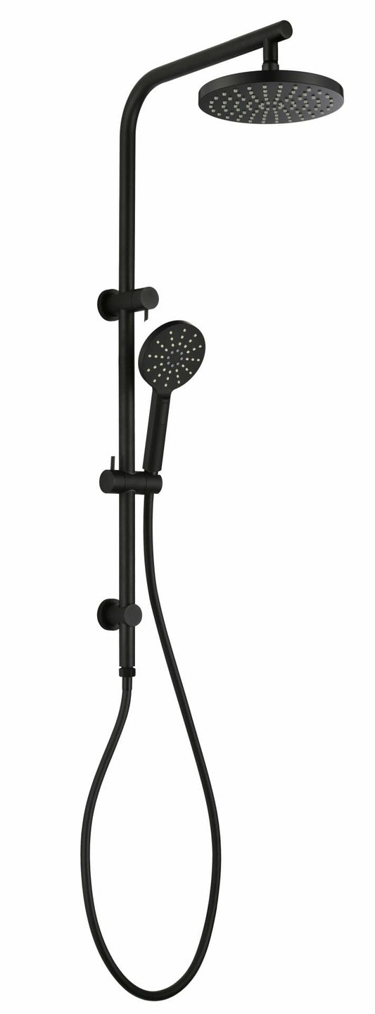 Cora Multi-function Shower Set 200 mm - Matt Black