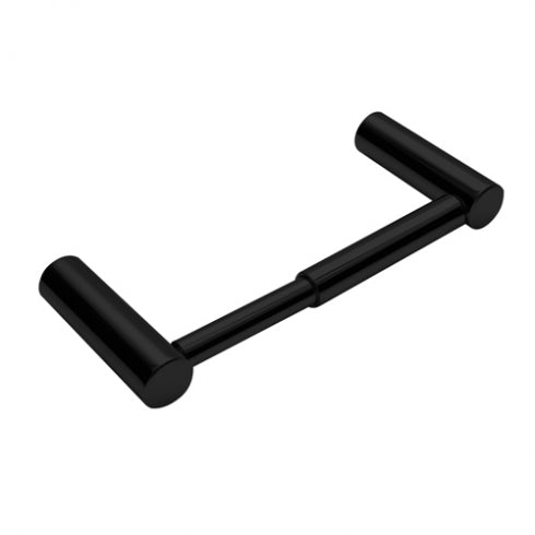 135mm W  Surface Mounted Single Toilet Roll Holder - 135mm W x 75mm D - Matte Black