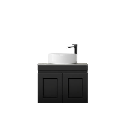 Hampton Mark II 600mm Satin Black Wall Hung Cabinet Only