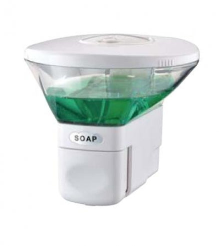 140mm W  Surface Mounted Foam Soap Dispenser 390ml - 140mm W x 128mm H x 126mm D  - White