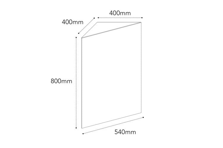 Glacier Corner Mirror Cab 540 1D