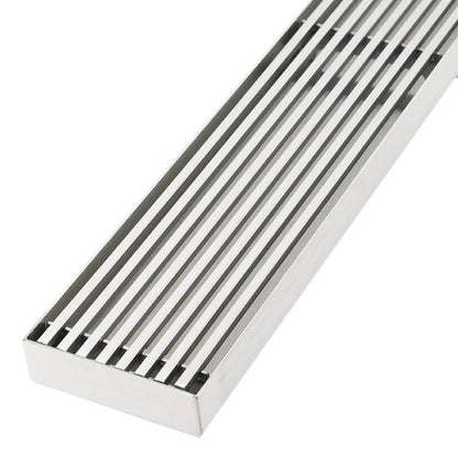 3000mm DIY 316 Grade Stainless Steel/Chrome Grill Floor Waste - No Cut