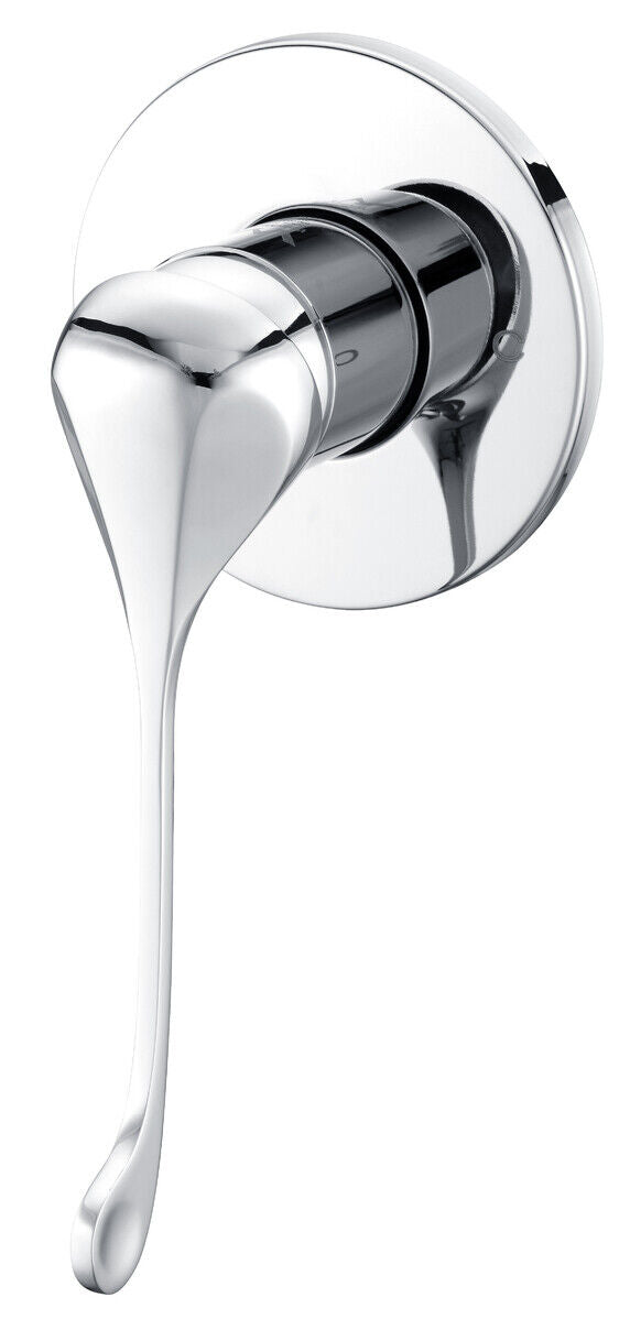 Care LUCID PIN Round Chrome Shower/Bath Wall  Mixer
