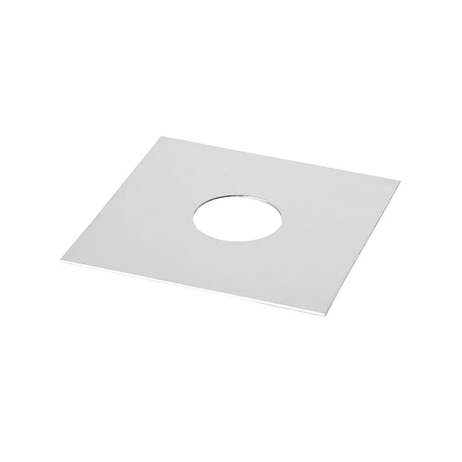 Tilers Mistake Square 90 x 90mm with 30mm hole  - Chrome