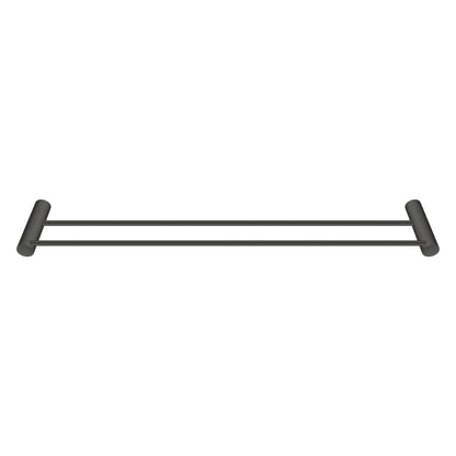 Gun Metal Grey Double Towel Rail 600mm