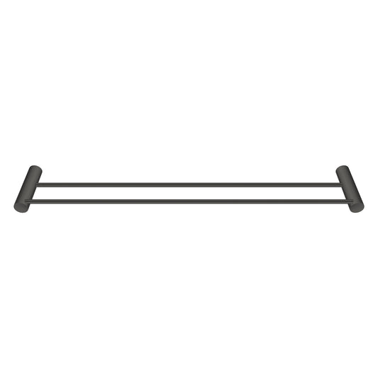 Gun Metal Grey Double Towel Rail 600mm