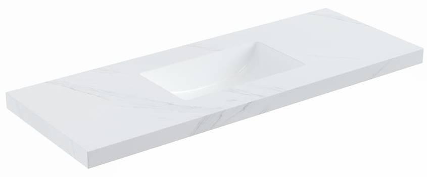1200mmx460mm  Stone Top with Undermount Basin - Diamond SINTERED  Top Seamless Jointed with Ceramic Basin - No Tap Hole