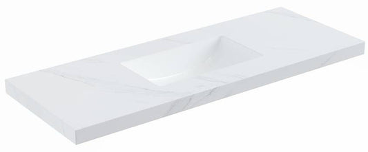 1200mmx460mm  Stone Top with Undermount Basin - Diamond SINTERED  Top Seamless Jointed with Ceramic Basin - No Tap Hole