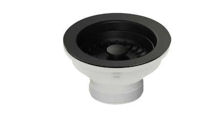 90x50 Matte Black Basket Waste & Long Bolt