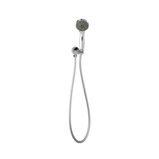 OXYGENIC 90mm Five Function Hand Shower with Hose and Outlet Mount - Chrome