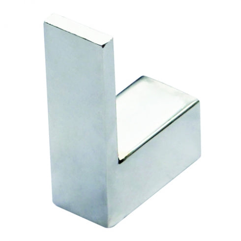 60mm W  Surface Mounted Robe Hook - 60mm W x 40mm D - Bright