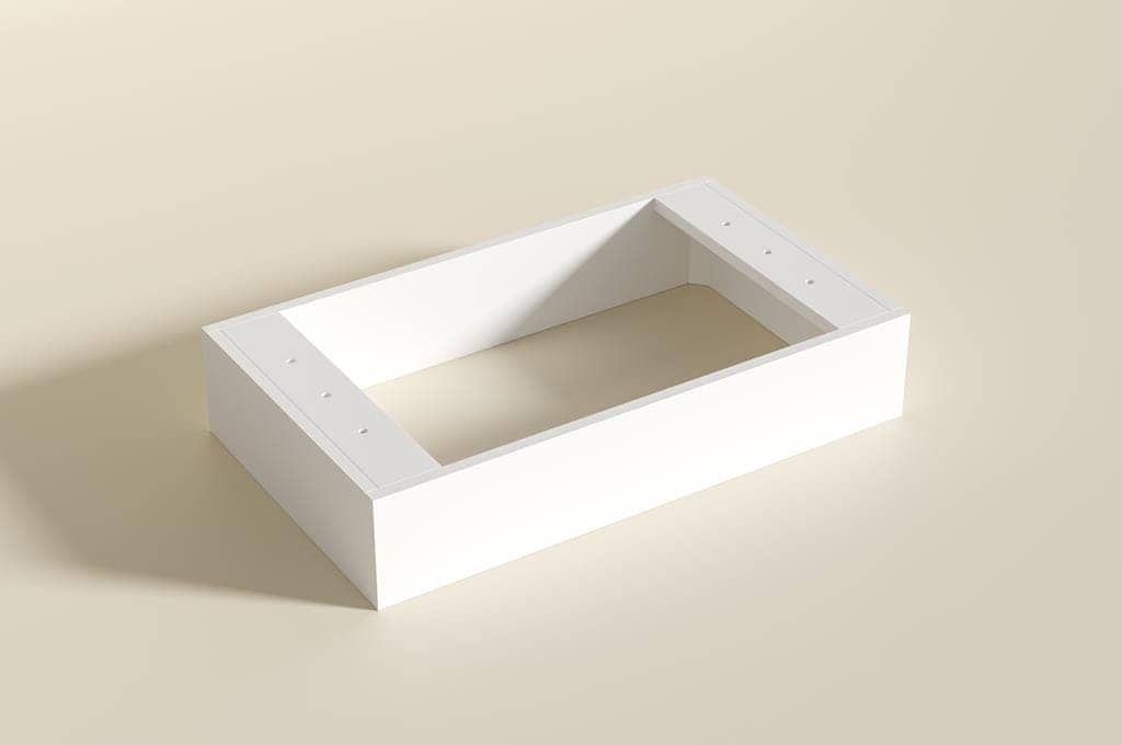750mm Kickboard - Matte White