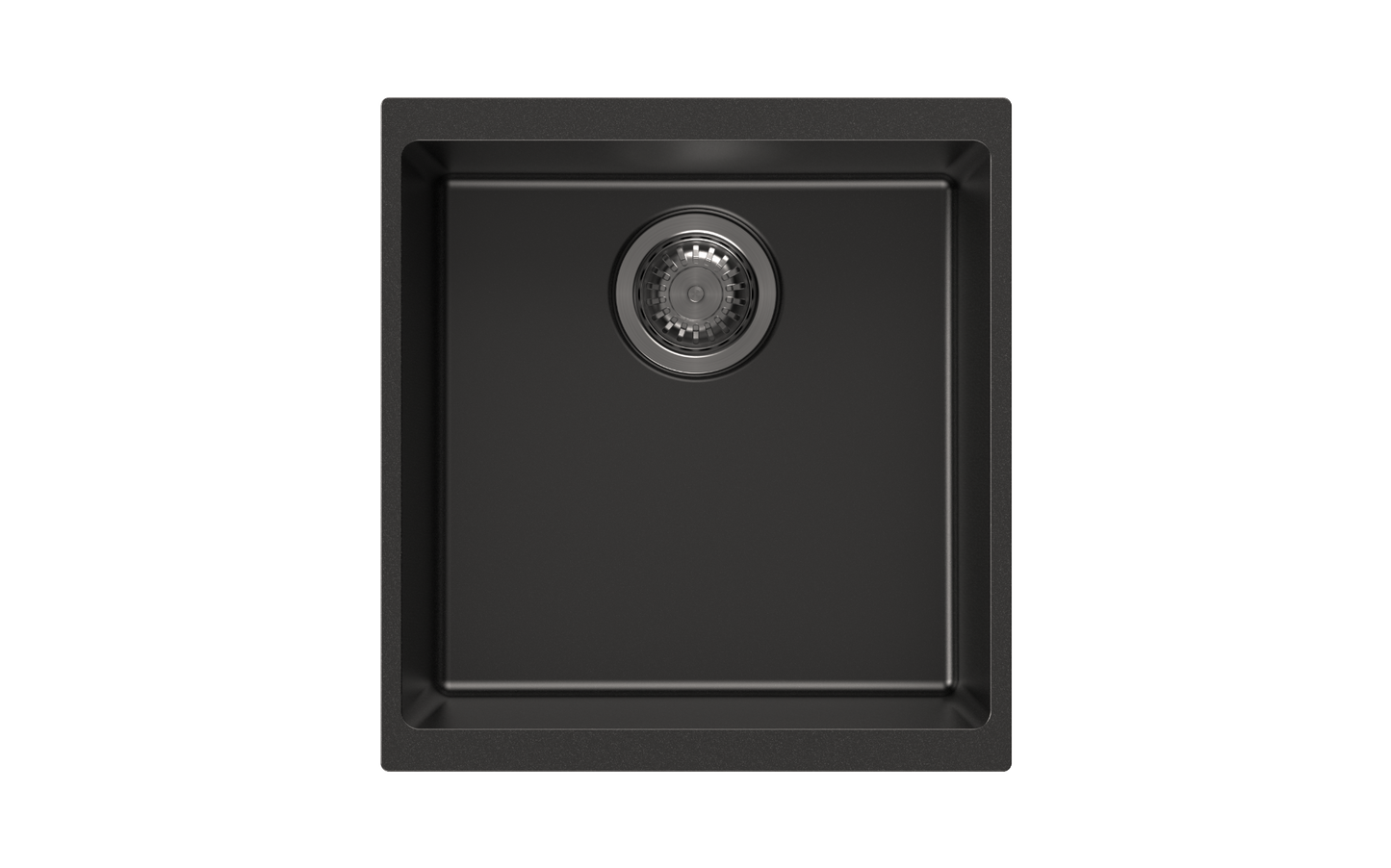 Black Carysil Enigma N100M Granite Single Bowl Stone Kitchen Sink 430*460*200mm