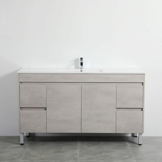 Nova Plywood Floor Vanity - Concrete Grey   - 1500mm
