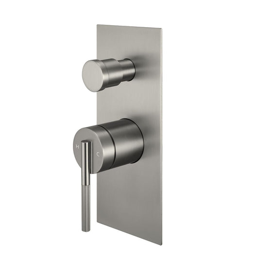 CADDENCE Brushed Nickel Wall Mixer with Diverter