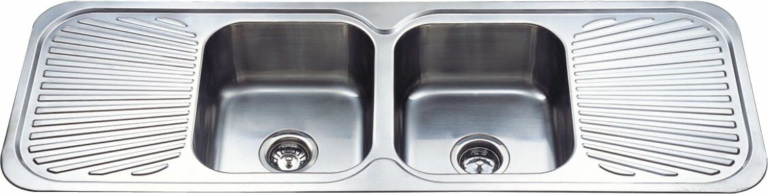 Cora Double Bowl and Double Drainer Stainless Steel