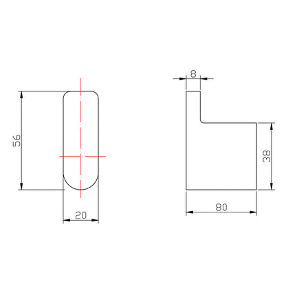 VOG Series Chrome Robe Hook