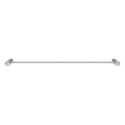 Brushed Nickel Single Towel Rail 600mm