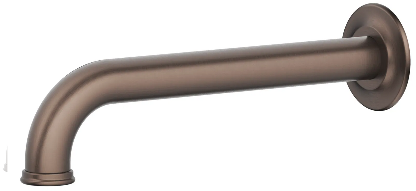 Mica Heritage Bath Spout - 250mm - Dusk Bronze