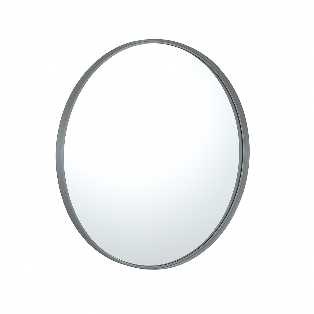 700mm Luna Aluminum Framed Mirror - Gun Metal
