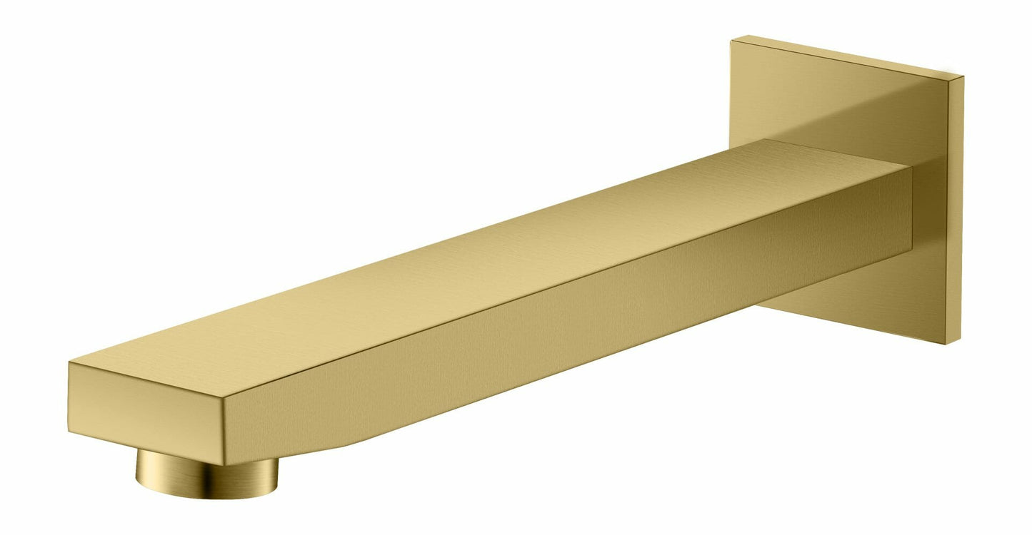 Flores wall outlet 192mm - Brushed Gold
