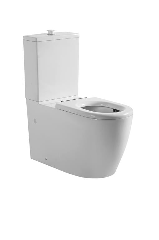 Asta Disable Rimless Toilet Rimless Flush Pan (KDK800P) with White Seat