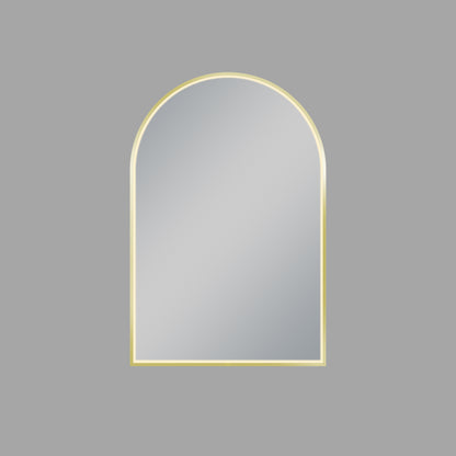 Brushed Gold Arch Framed Mirror