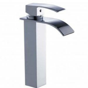 CASCADE Chrome Waterfall Tall Basin Mixer