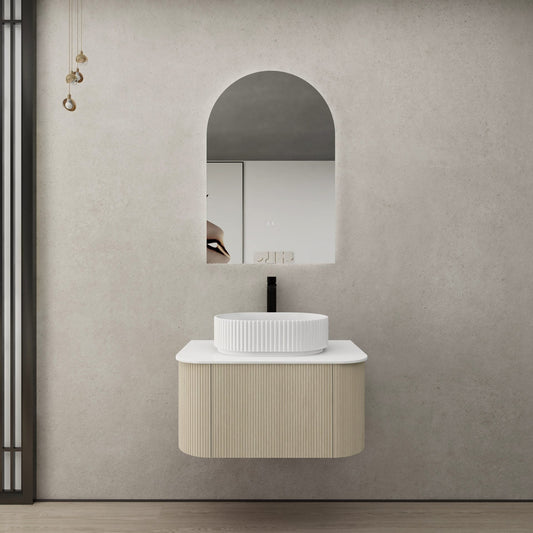 Bronte Wall Hung Vanity - Coastal Oak -   750mm
