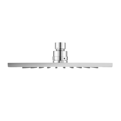 Square Chrome Brass Shower Head 300mm