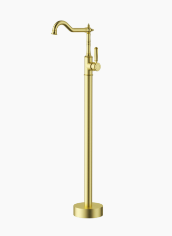 Clasico Bath Mixer Freestanding Brushed Gold