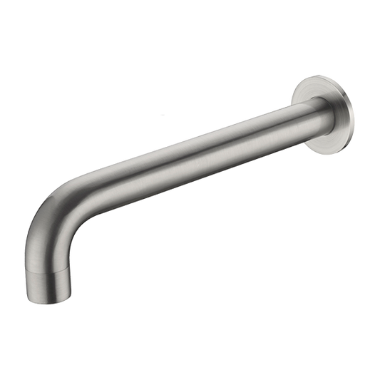 Kara Wall Basin Set Spout Only 215mm Brushed Nickel