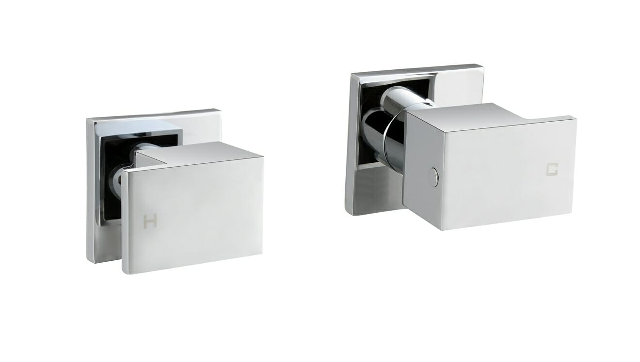 Square Wall Top_4/1 Turn - Chrome