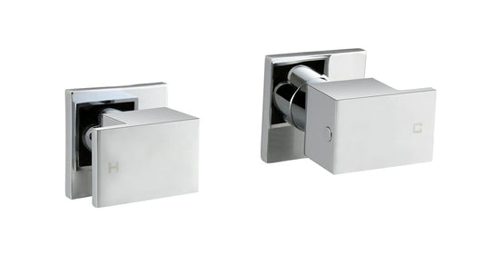 Square Wall Top_4/1 Turn - Chrome