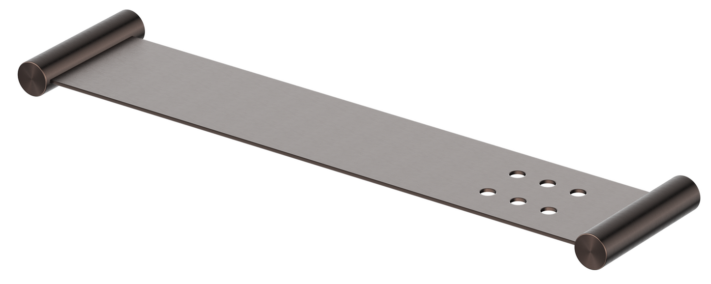 Mica Stainless Shelf - 400mm - Dusk Bronze