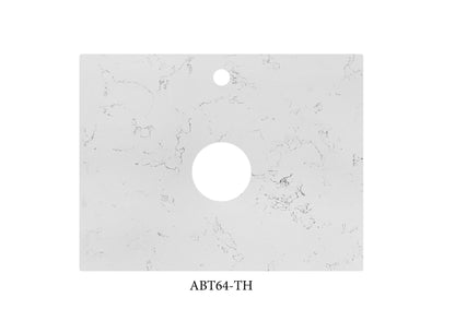600mmx460mm  Stone Top - Bianco Twirl Quartz