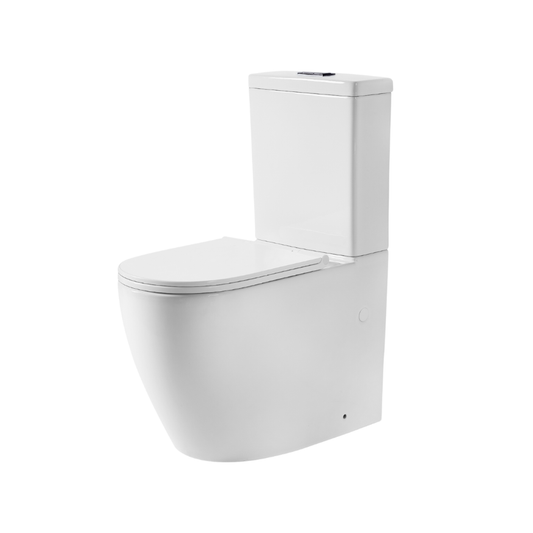 Ajax Back to Wall Rimless Toilet Suite - Gunmetal