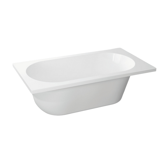 Clay 1500mm Drop in Bath - Gloss White