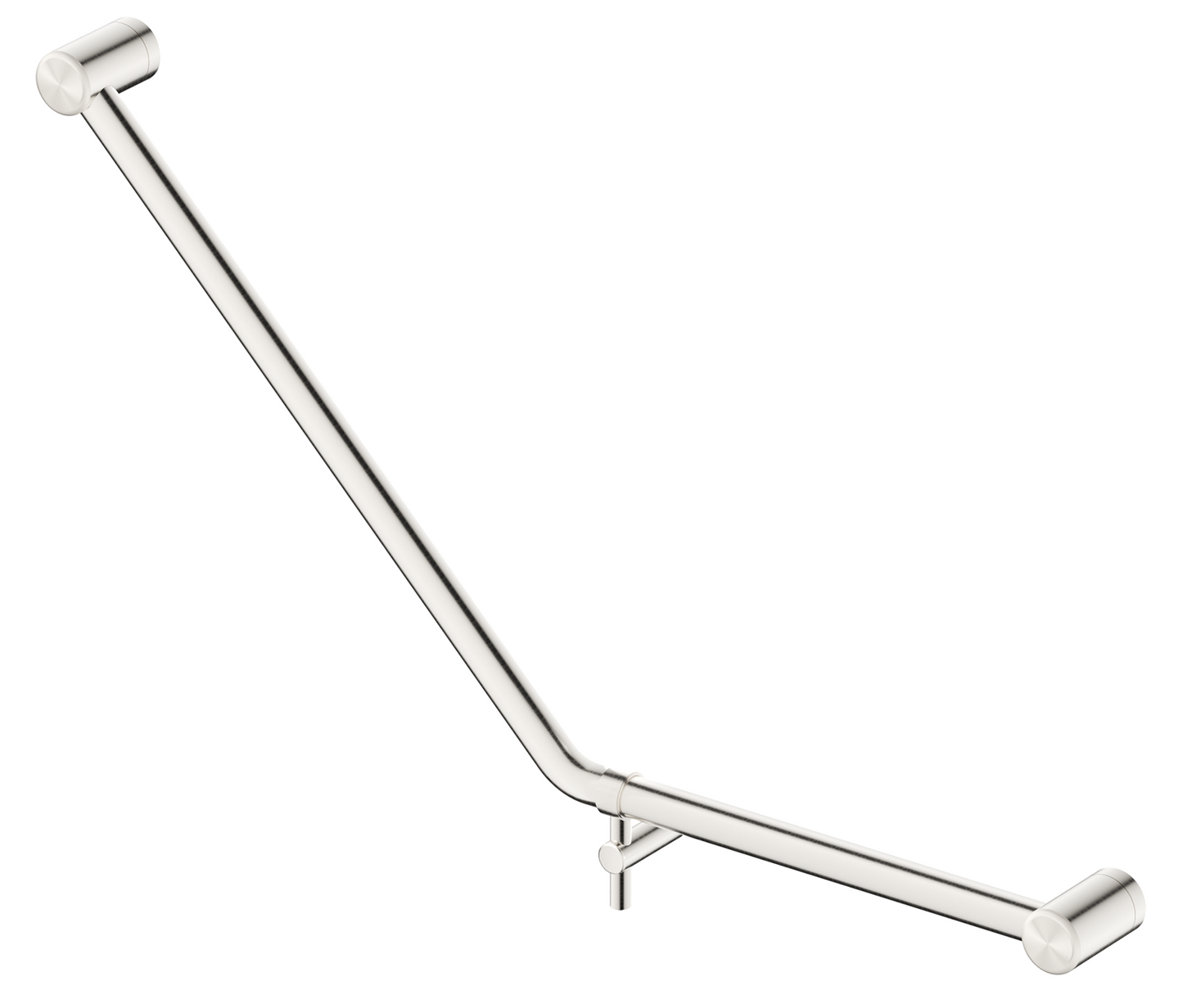 AMB 450x650mm - 45 Degree Grab Rail - Brushed Nickel