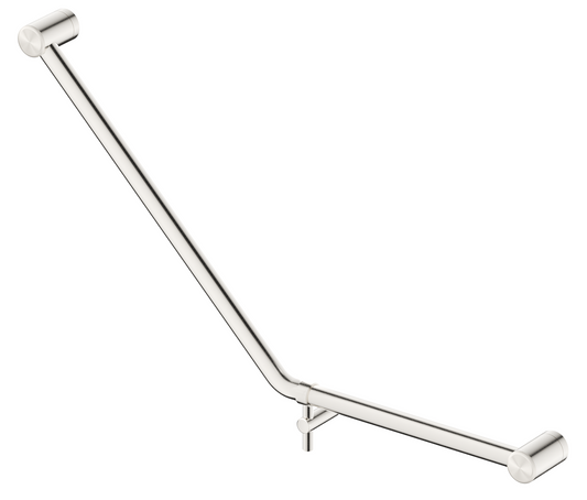 AMB 450x650mm - 45 Degree Grab Rail - Brushed Nickel