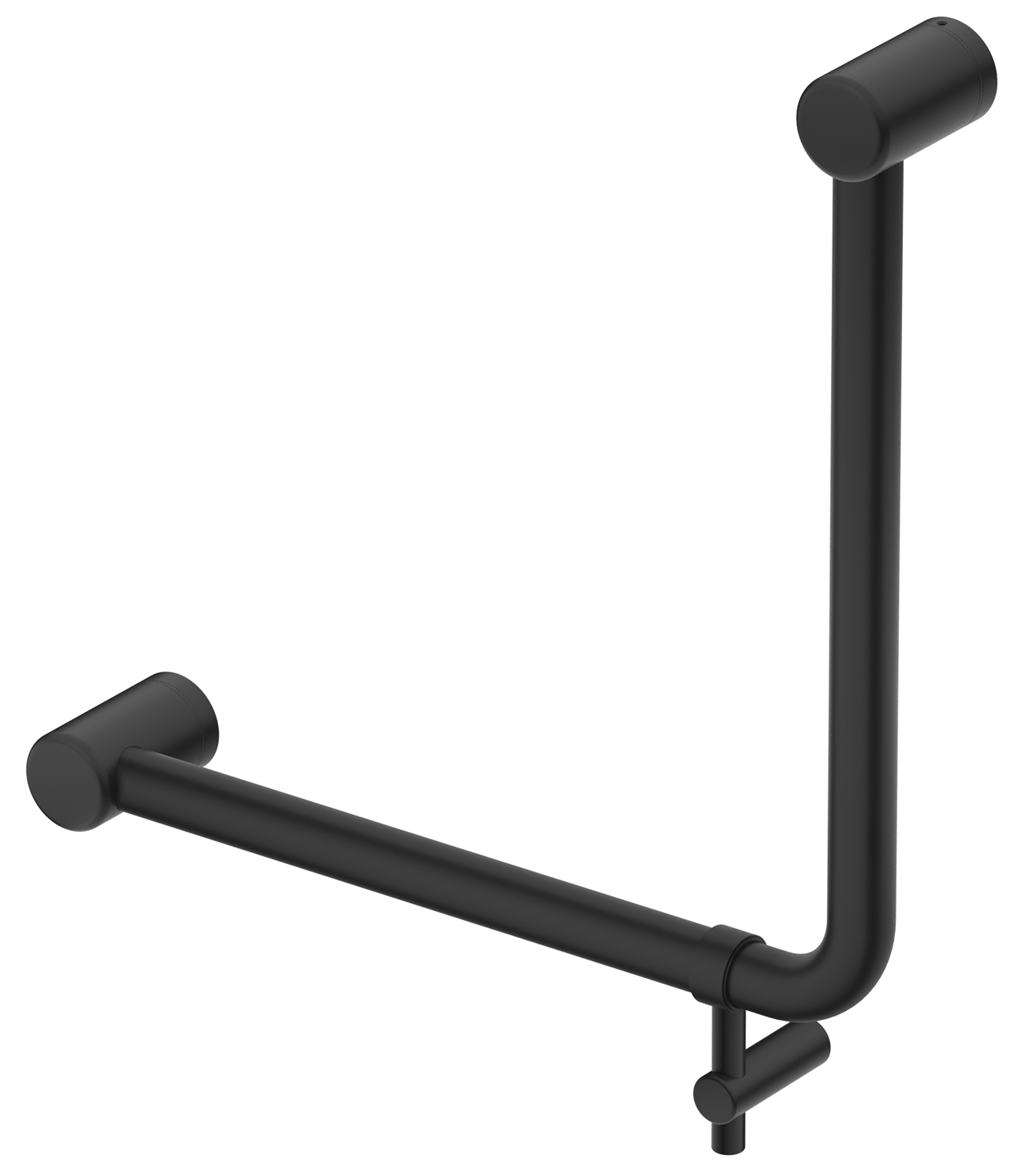AMB 450x450mm - 90 Degree Grab Rail - Black