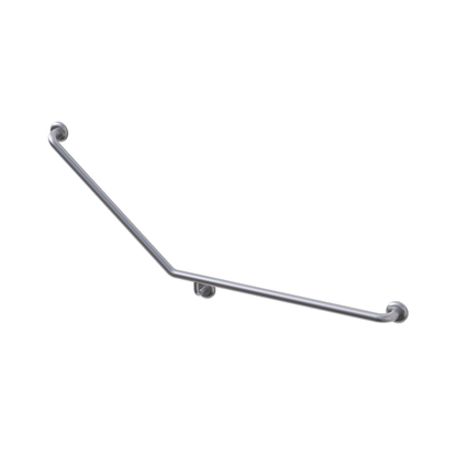 Amore Grab Rail 140 Degree 850 x 700mm Left Hand Angle - Brushed Nickel